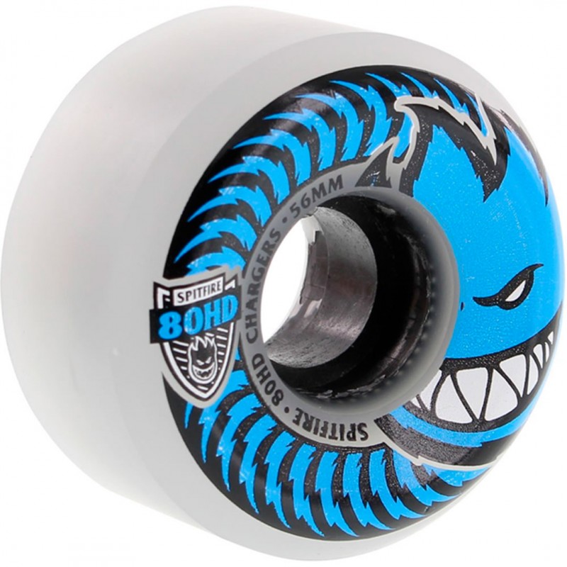 Spitfire Conical Full Chargers Clear 58mm 80HD Skateboard Wheels