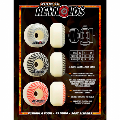 Rodas Spitfire Formula Four Andrew Reynolds Classic Natural - 52mm 93Du