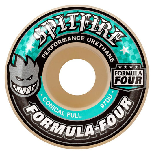 Spitfire Formula Four Conical Full Natural Wheels - 58mm 97DU