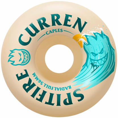 Spitfire Formula Four Curren Caples Burn Squad Radial Full Wheels - 56mm 99DU