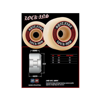 Spitfire Formula Four Lock-Ins 52mm 101DU Wheels