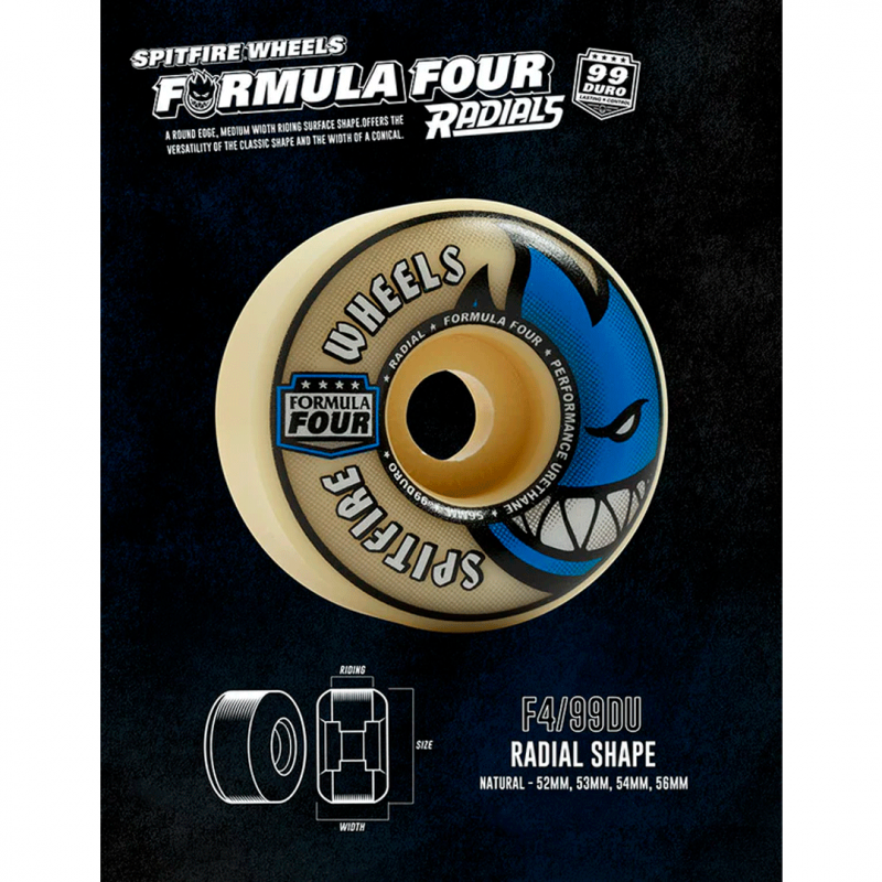 Spitfire Formula Four Radials Wheels - 56mm 99DU