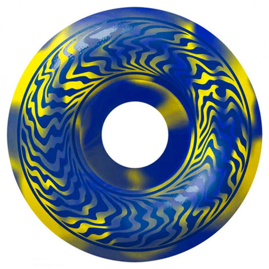 Spitfire Formula Four Swirled Classic Blue Yellow 54mm 99DU Wheels