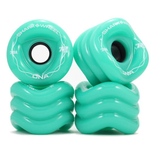 Shark Wheel DNA Turquoise Wheels 72MM 78A