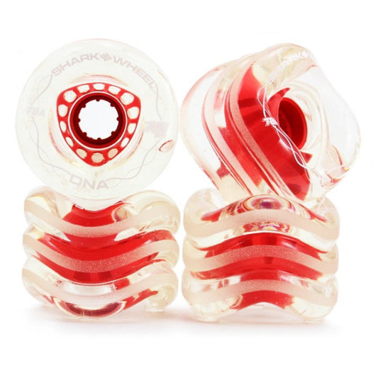 Shark Wheel DNA Clear/Red Wheels 72MM 78A