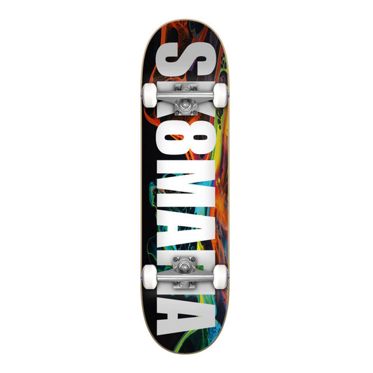 Sk8Mafia OG Logo Swirl Complete Skateboard 8.25"