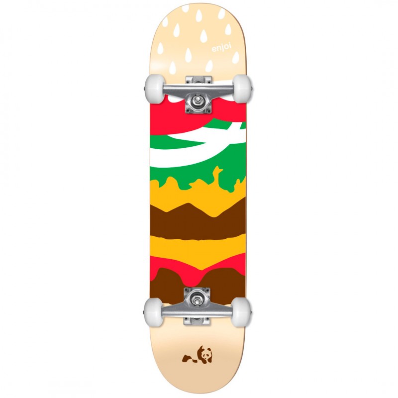 Enjoi Burger Time Youth Complete Skateboard 7.375" (Mid)