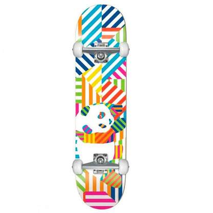 Enjoi Panda Stripes White Complete Skateboard 7.75" (Soft Wheels)