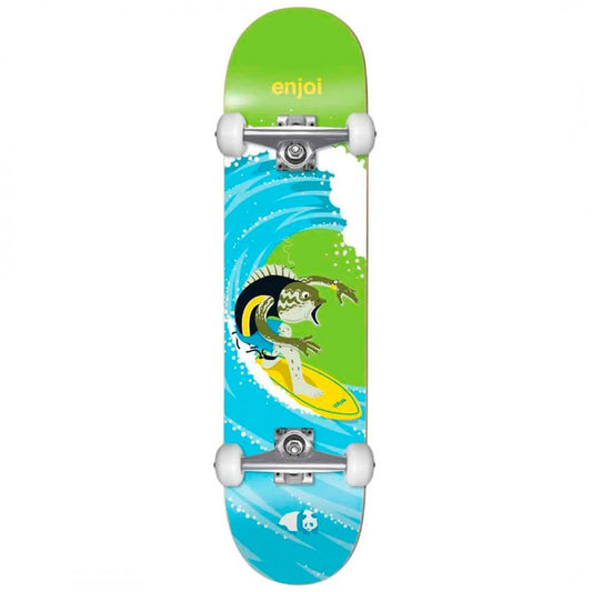 Enjoi Surfs Up Green Complete Skateboard 8.25"