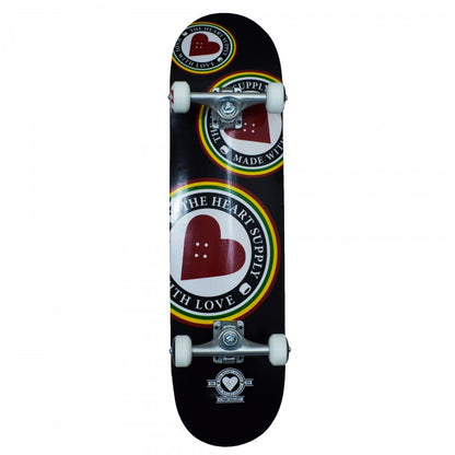 Heart Supply Orbit Logo Black Complete Skateboard 8.0"