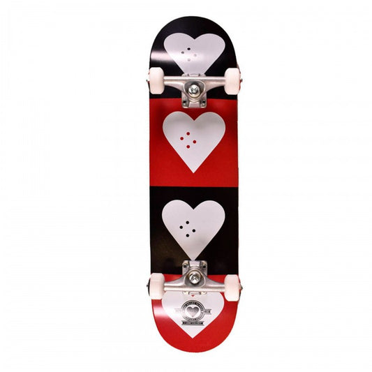 Heart Supply Quad Logo Black Red Complete Skateboard 7.75"