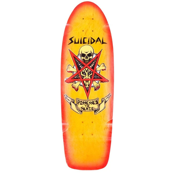 Suicidal Possessed to Skate 70s Classic Amarelo Skateboard Deck 9,0"