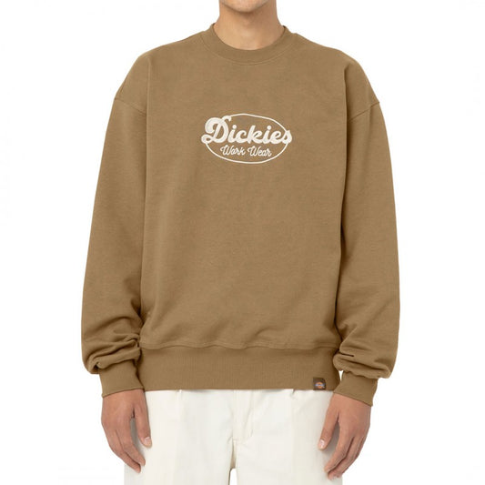 Sweatshirt Crew Dickies Gridley - Castanho