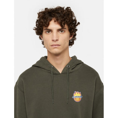 Sweatshirt Hoodie Dickies x Spitfire - Olive Green