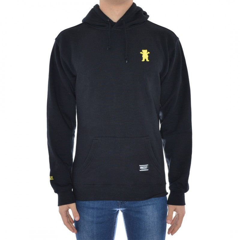 Sweatshirt Hoodie Grizzly Embroidered Preto