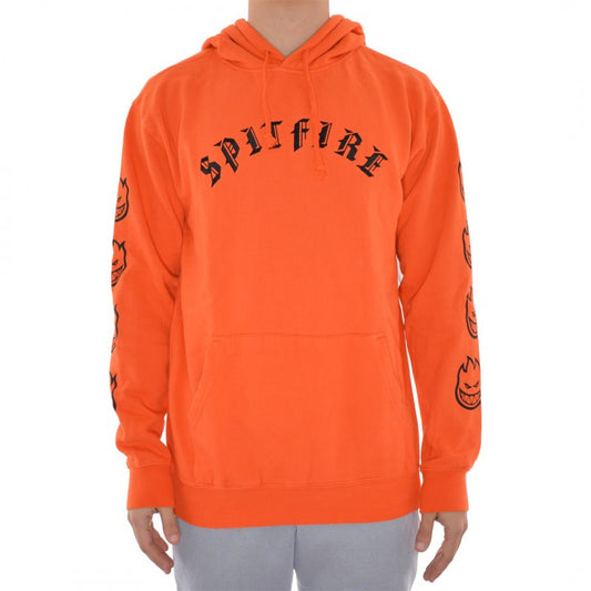 Sweat Hood Spitfire Old E Embroidered Laranja