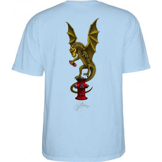 Powell Peralta Andy Anderson Vajra T-Shirt - Light Blue