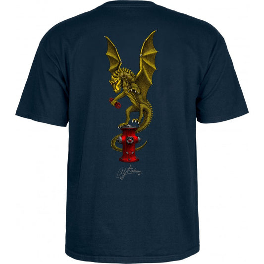 Powell Peralta Andy Anderson Vajra T-Shirt - Navy