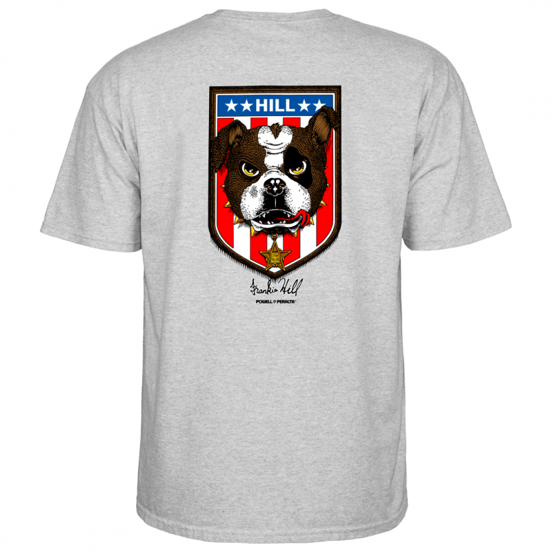 Powell Peralta Frankie Hill Bulldog T-Shirt - Athletic Heather