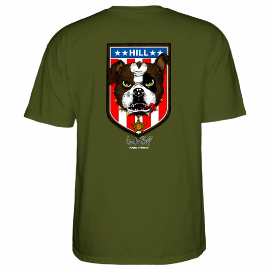 Powell Peralta Frankie Hill Bulldog T-Shirt - Military Green