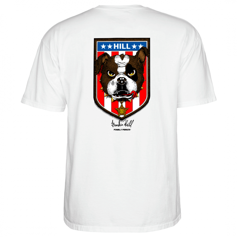 T-Shirt Powell Peralta Frankie Hill Bulldog - White