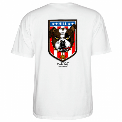 T-Shirt Powell Peralta Frankie Hill Bulldog - White