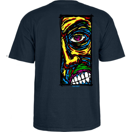 Powell Peralta Lance Conklin Face T-Shirt - Navy