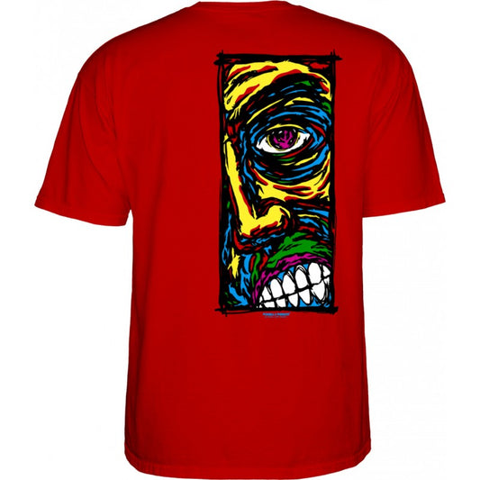 Powell Peralta Lance Conklin Face T-Shirt - Red