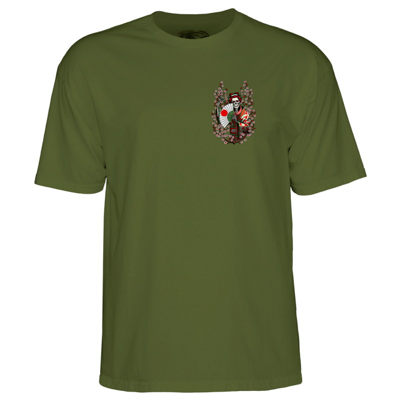 Powell Peralta Sakura Yosozumi Samurai T-Shirt - Military Green