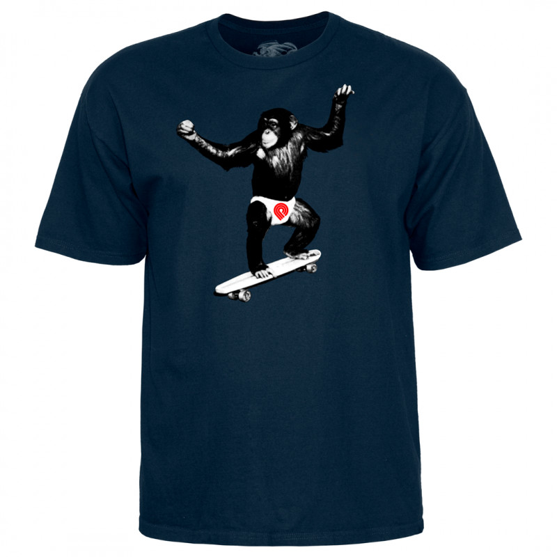 Powell Peralta Skate Chimp T-Shirt - Navy