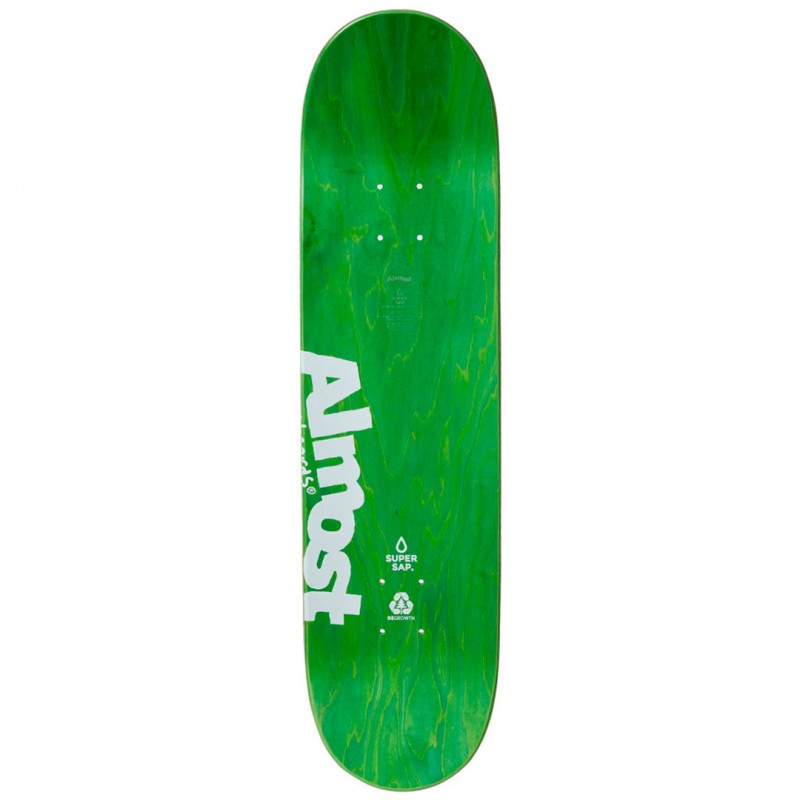 Almost Greener Green Super Sap Skateboard Deck 8.25"
