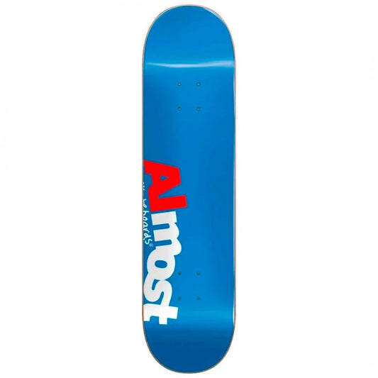 Almost Most Blue Hybrid Skateboard Deck 8.25"