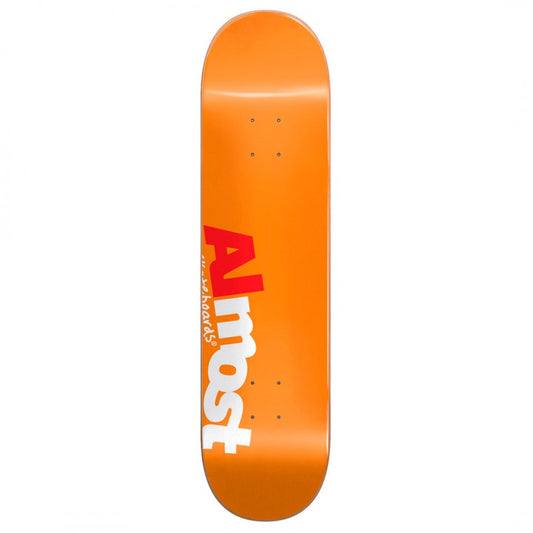 Almost Most Orange Hybrid Skateboard Deck 8.0"
