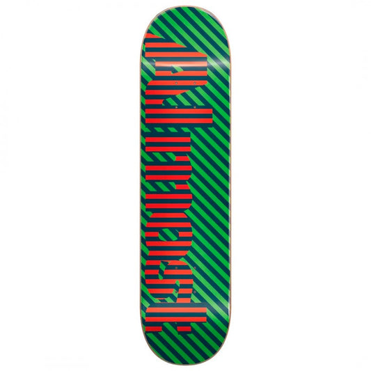 Almost Stripes Green Skateboard Deck 8.0"