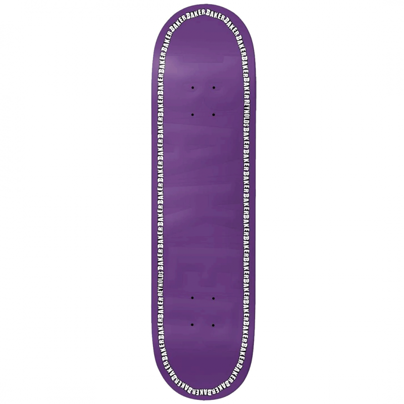 Baker Andrew Reynolds Edge Purple Embossed Skateboard Deck 8.475"