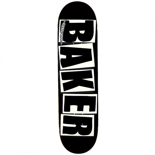 Baker Brand Logo Black White Skateboard Deck 8.0"