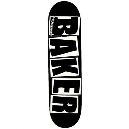 Tábua de Skate Baker Brand Logo Black White 8.25"