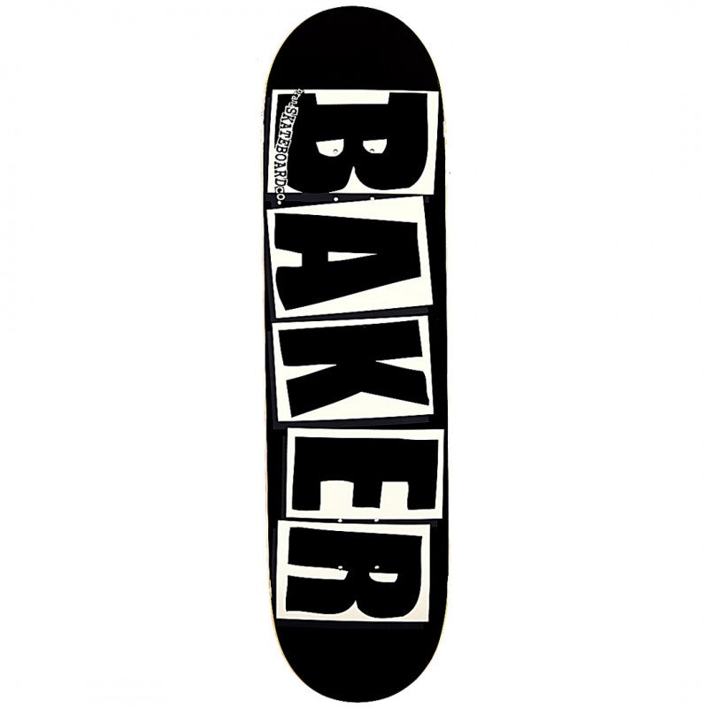 Tábua de Skate Baker Brand Logo Black White 8.125"