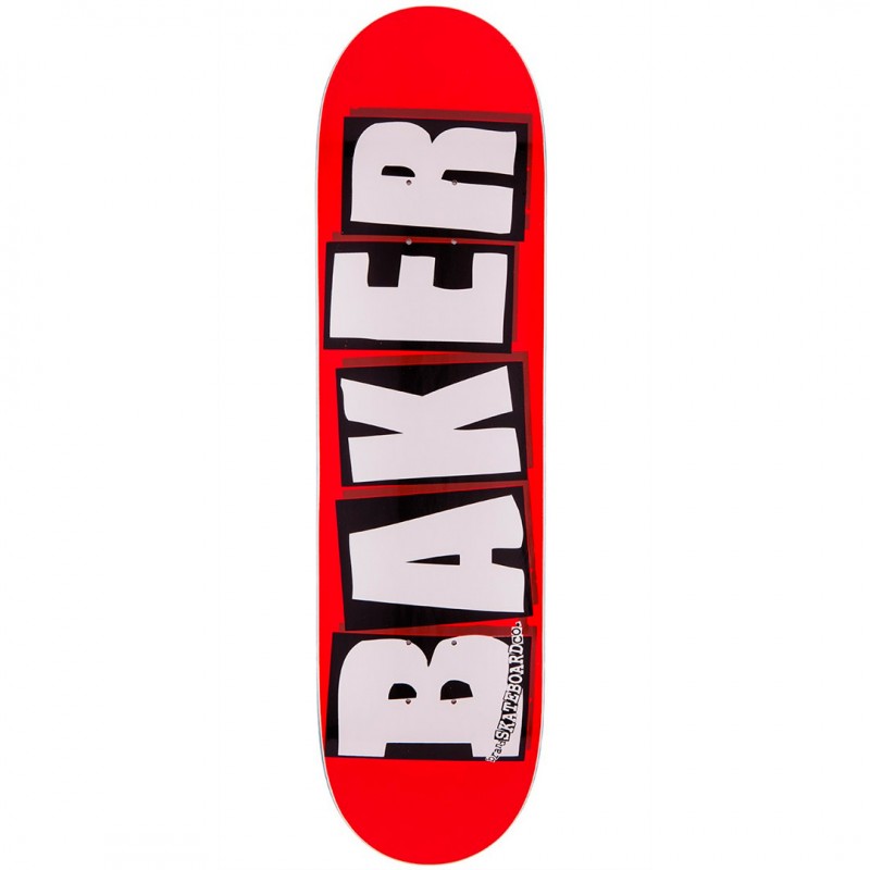 Tábua de Skate Baker Brand Logo White 8.6"