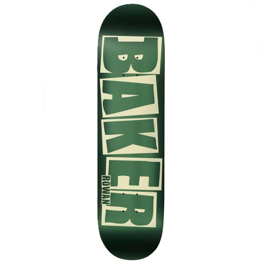 Baker Rowan Zorilla Brand Logo Green Foil Skateboard Deck 8.0"