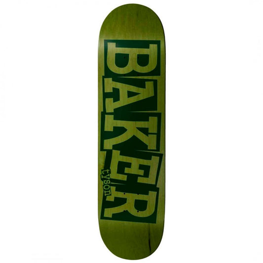 Baker Tyson Peterson Ribbon Green Veneer Skateboard Deck 8.5"