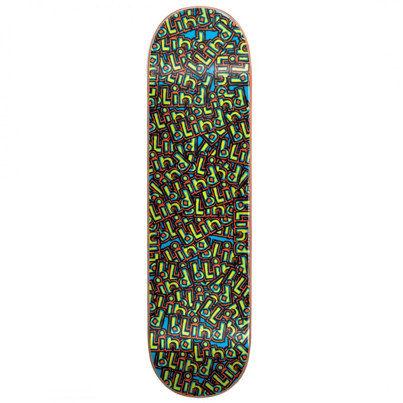 Blind OG Wallpaper Blue Skateboard Deck 8.0"