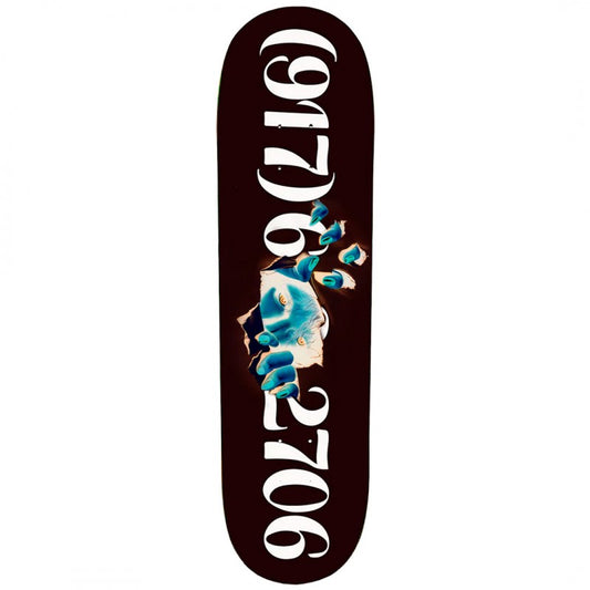 Call Me 917 Dialtone Ripper Black Slick Skateboard Deck 8.5"