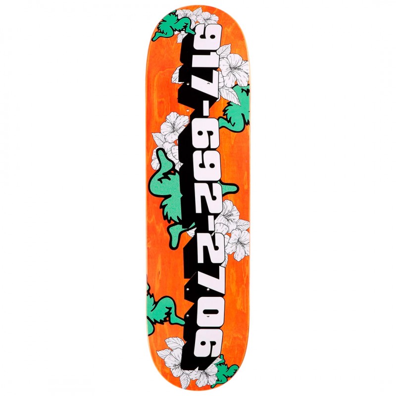 Call Me 917 Flower Numbers Skateboard Deck 8.5