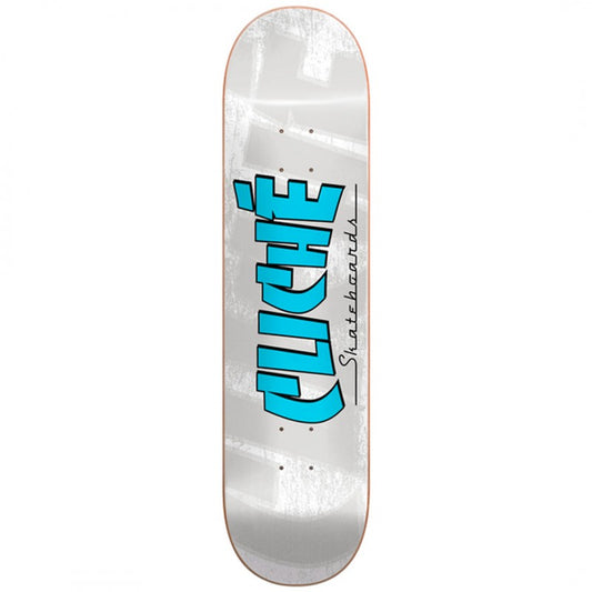 Cliché Bench Blue White Skateboard Deck 8.0"