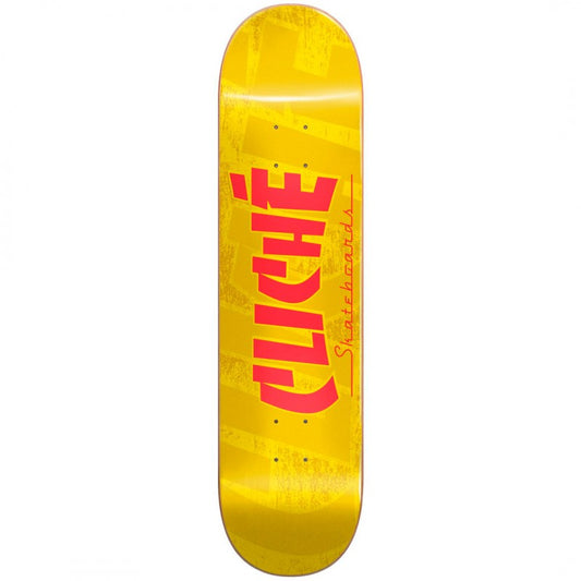 Cliché Banco Yellow Skateboard Deck 7.75"