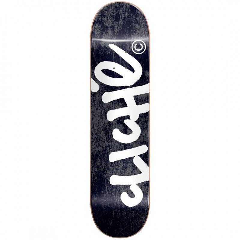 Cliché Handwritten Black Skateboard Deck 8.25"