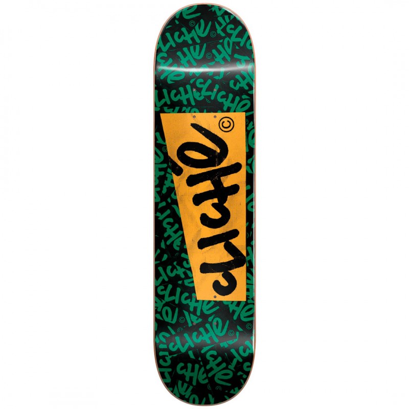 Cliché Paper Black Skateboard Deck 8.25"