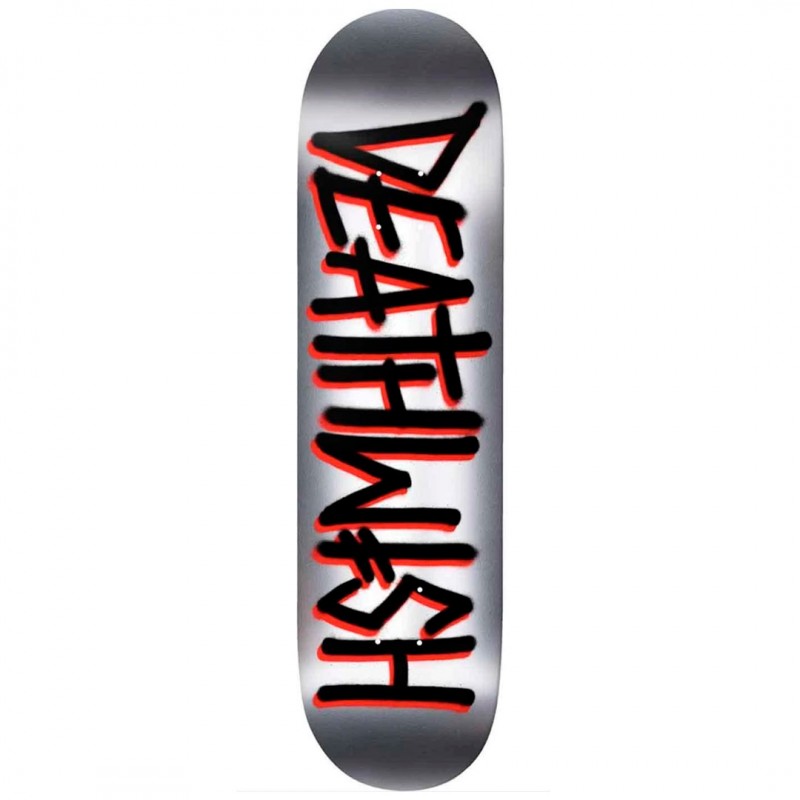 Deathwish Deathspray Black Silver Foil Skateboard Deck 8.25"