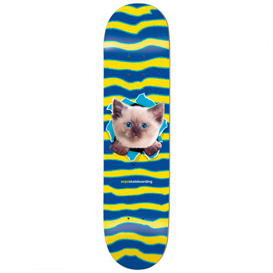 Enjoi Kitten Ripper Blue Hybrid Skateboard Deck 8.25"